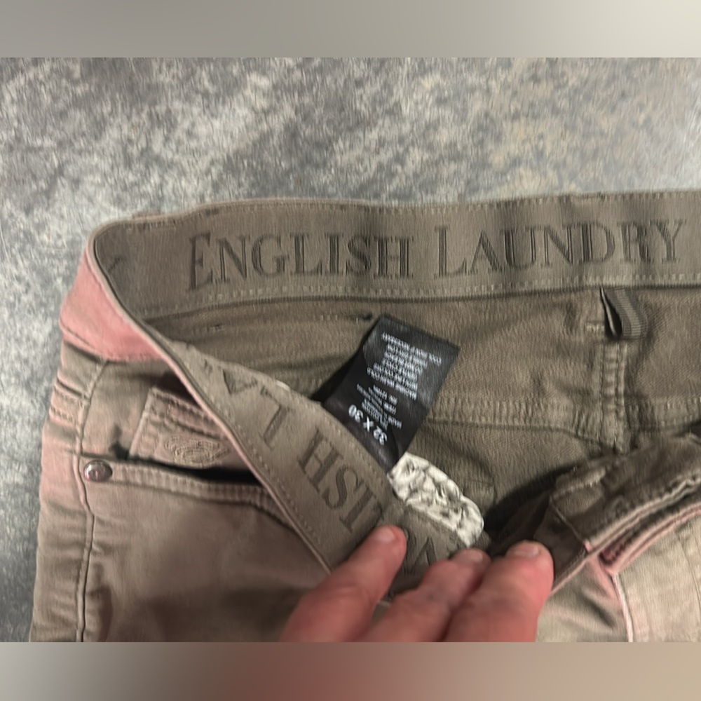 Gave to Tim English Laundry Khaki Pants beige jeans 32 x 30 men’s - Picture 5 of 16